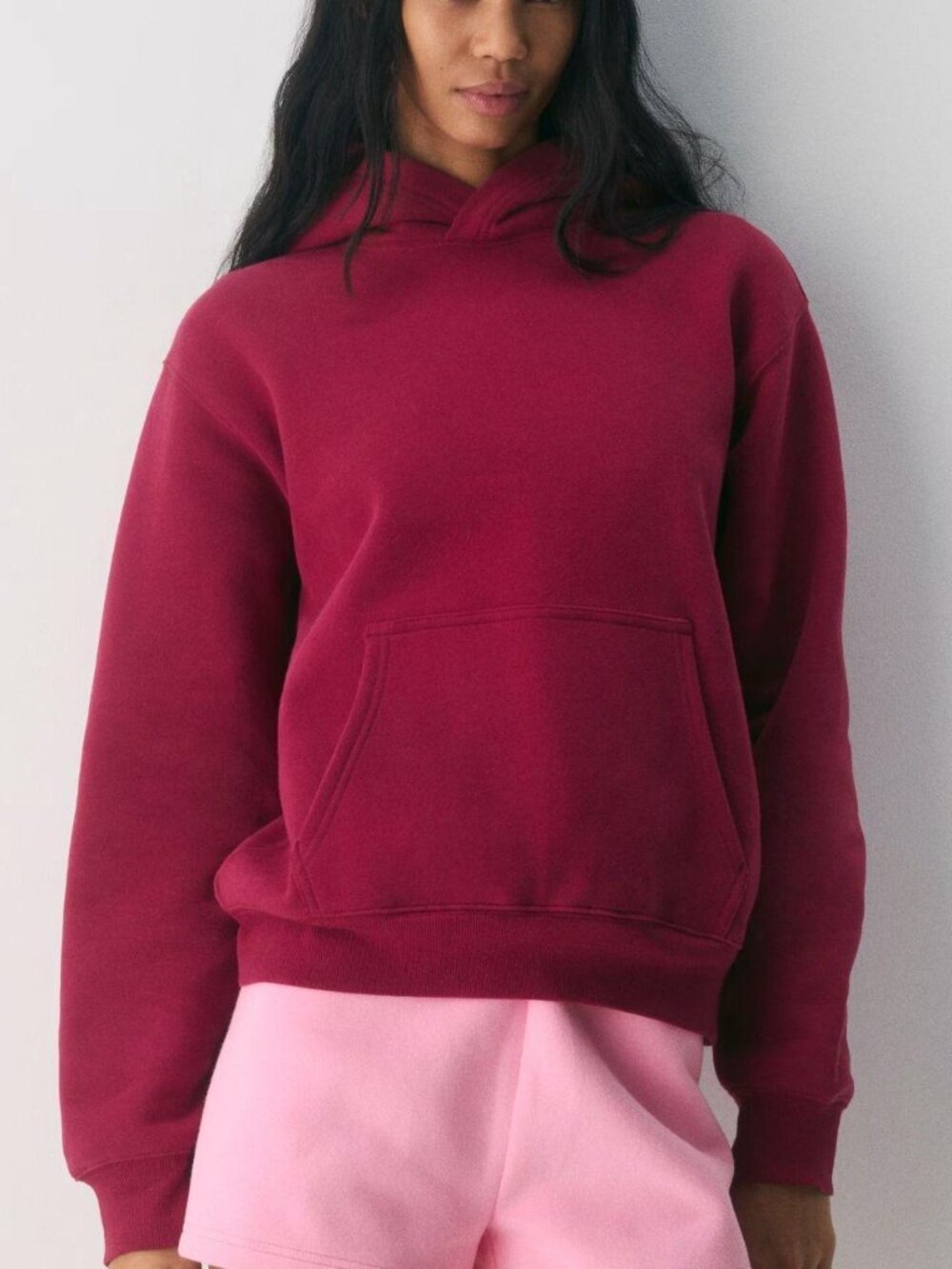 Aritzia Womens Burgundy Hoodie